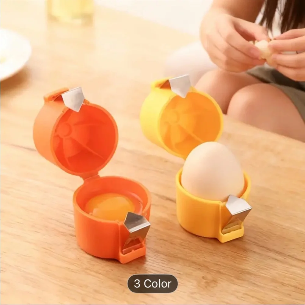 Egg Separator & Shell Peeler – Handheld Yolk Remover Tool